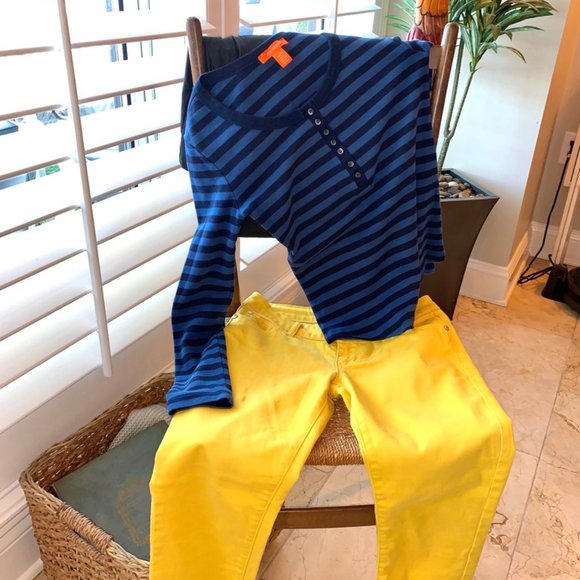 Joe Fresh Striped Henley Top - Picture 1 of 2